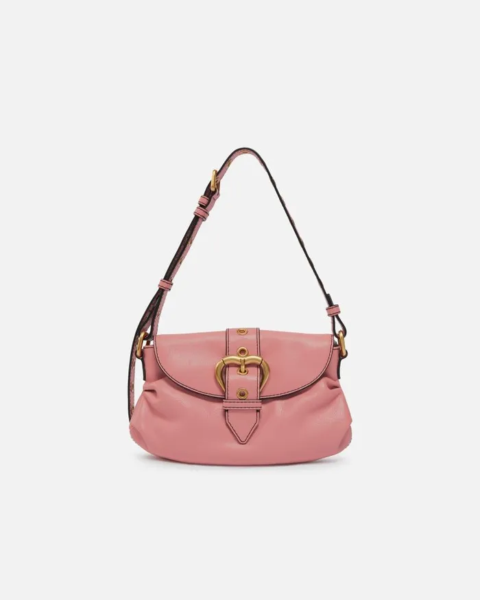 Pinko Jolene Small Shoulder Bag With Metal Strap Peach Flowerantiquegold Women Shoulder Bags Pinko Jolene Small Shoulder Bag With Metal Strap Peach Flowerantiquegold Women Shoulder Bags