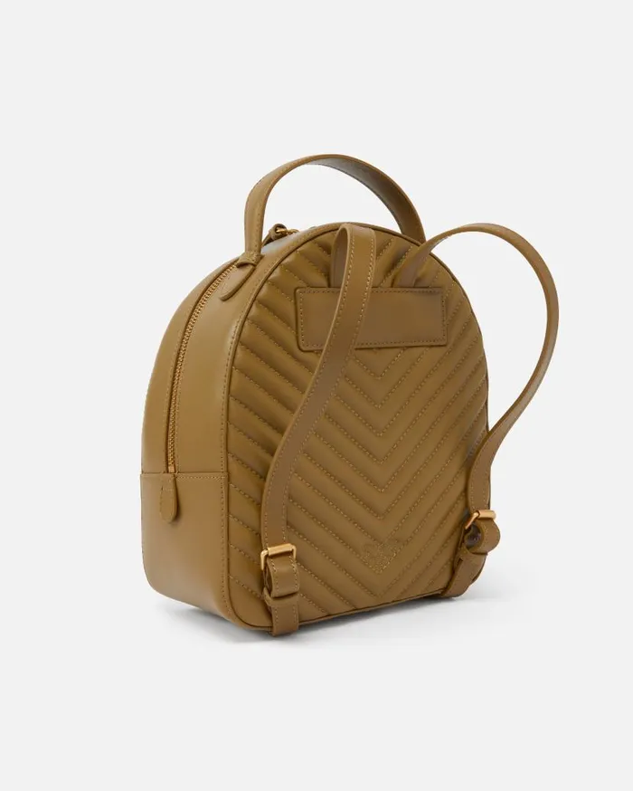 Pinko Love Backpack Plantationantiquegold Women Backpacks