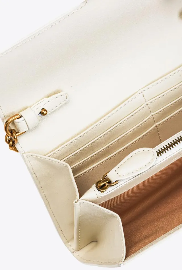 Pinko Love Bag One Wallet Simply Whitewhiteantique Gold Women Love Bag Icons