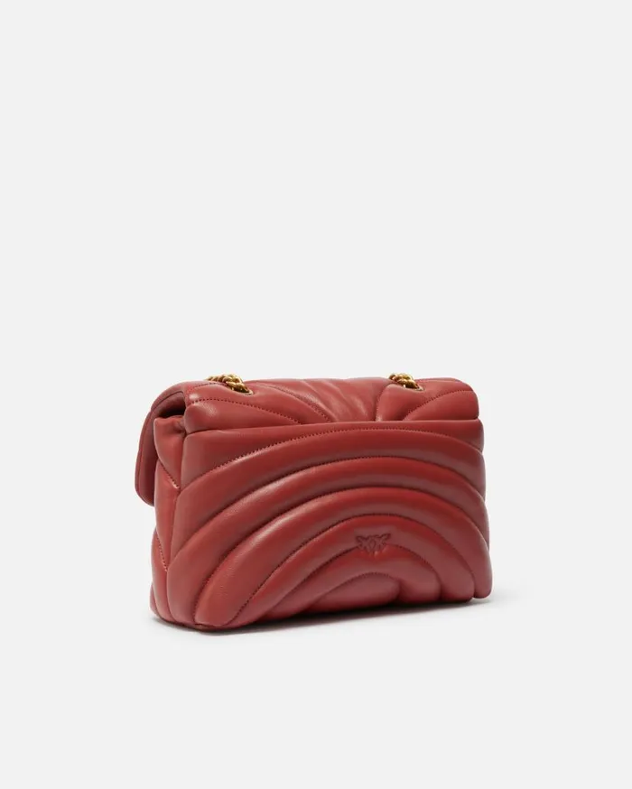 Pinko Love Bag Puff Large Butterfly Quilt Crossbody Bag Red Ochreantiquegold Women Crossbody Bags