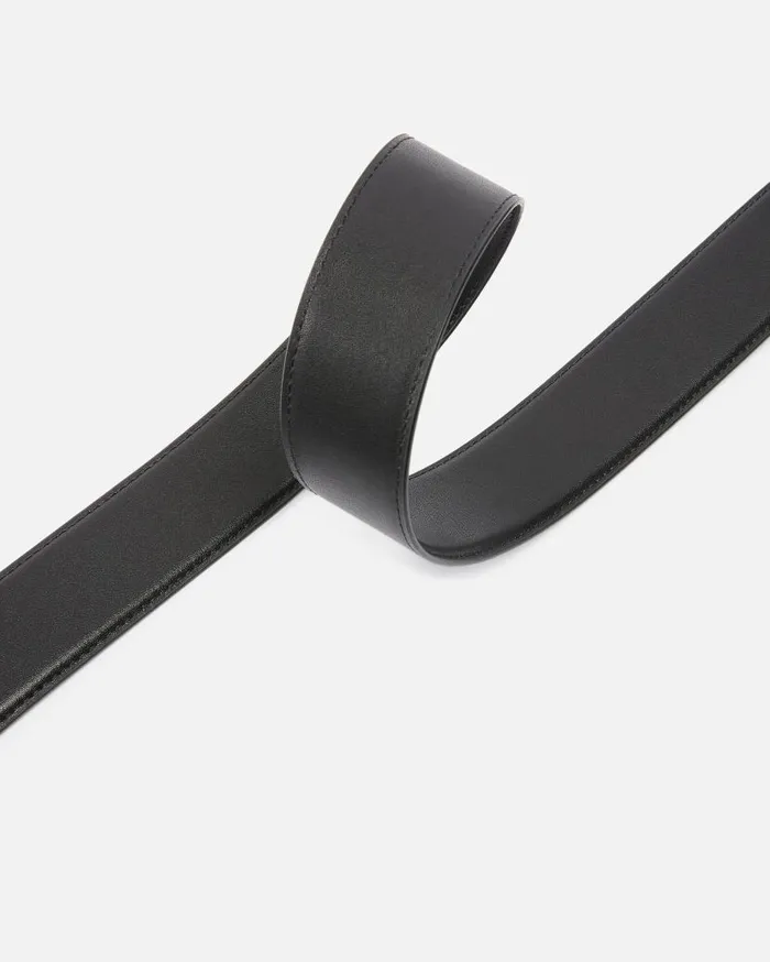 Pinko Love Birds High Colourblock Leather Belt 4cm Limo Black Block Colour Women Belts