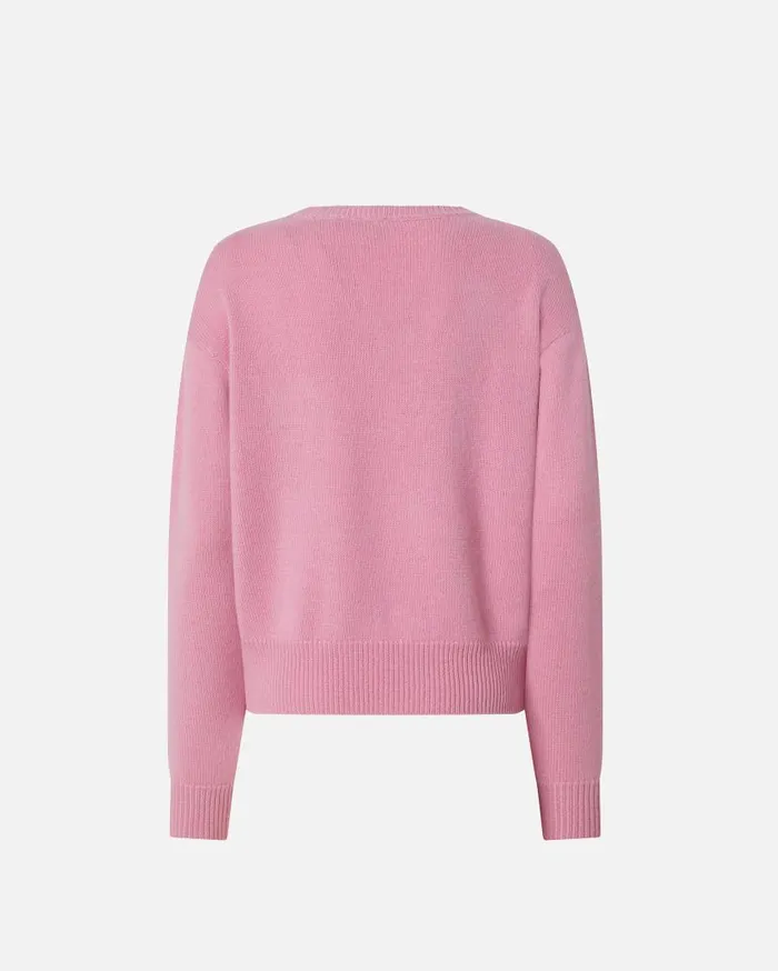 Pinko Love Birds Pullover Pinkbrown Women Knitwear