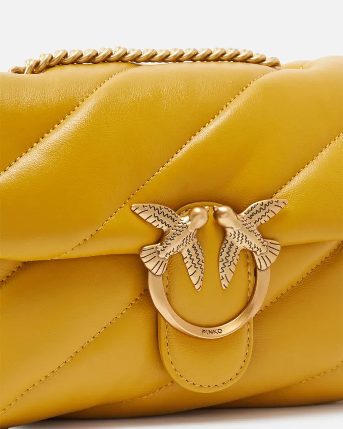 Pinko Mini Love Bag Puff Maxi Quilt China Yellowantiquegold Women Love Bag Puff