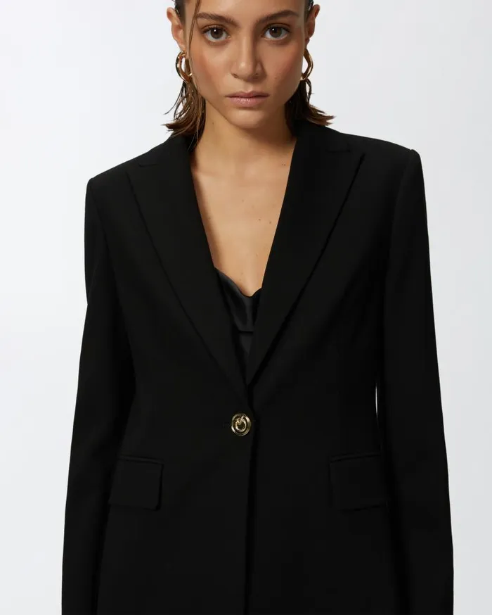 Pinko Singlebreasted Blazer Limo Black Women Jackets