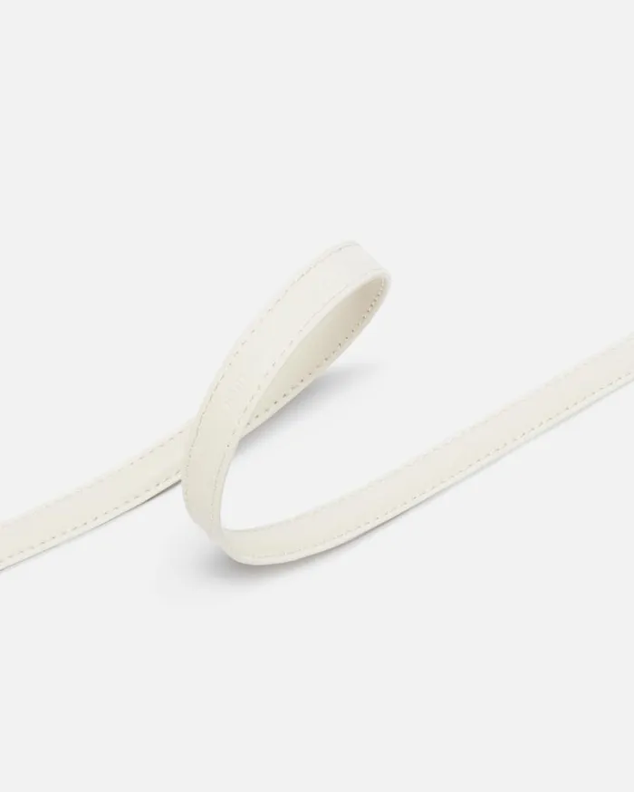 Pinko Thin Belt With Love Birds Buckle 1cm Whitewhiteantique Gold Women Belts