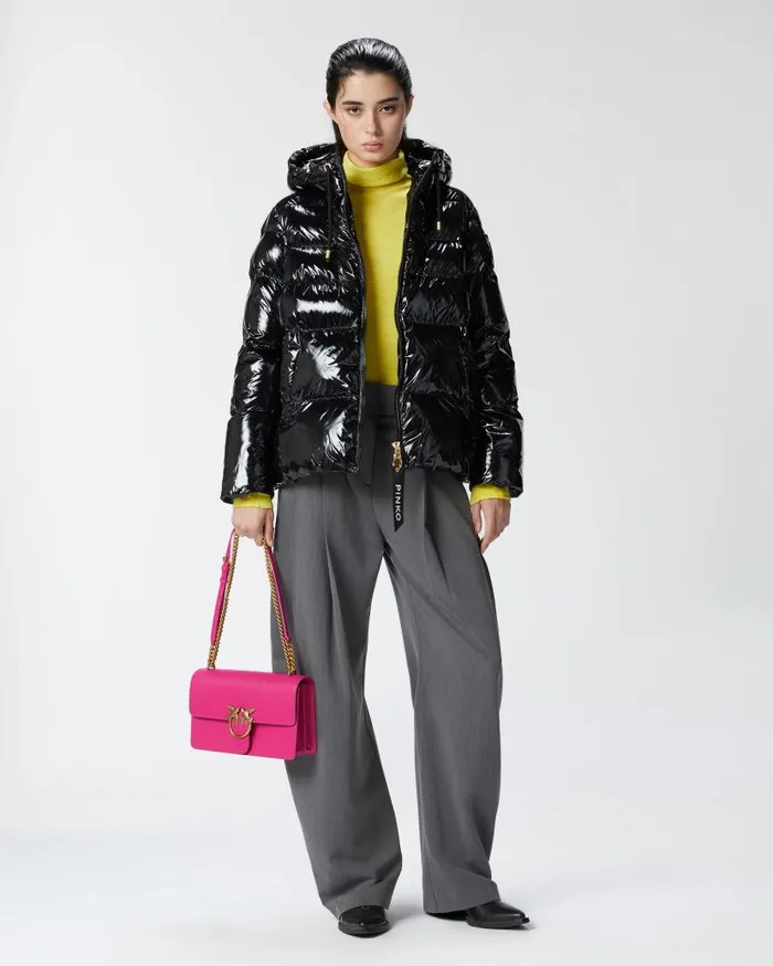 Pinko Wool And Silk Turtleneck Sweater Spotlight Yellow Women Knitwear