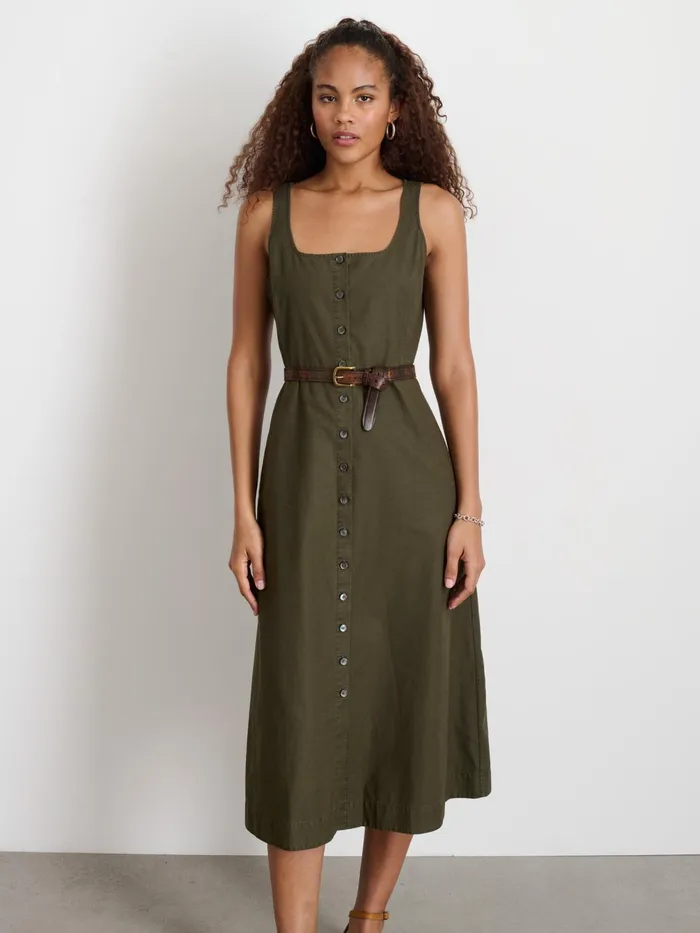 Piper Dress Military Olive Women Alex Mill Dresses Skirts Piper Dress Military Olive Women Alex Mill Dresses Skirts