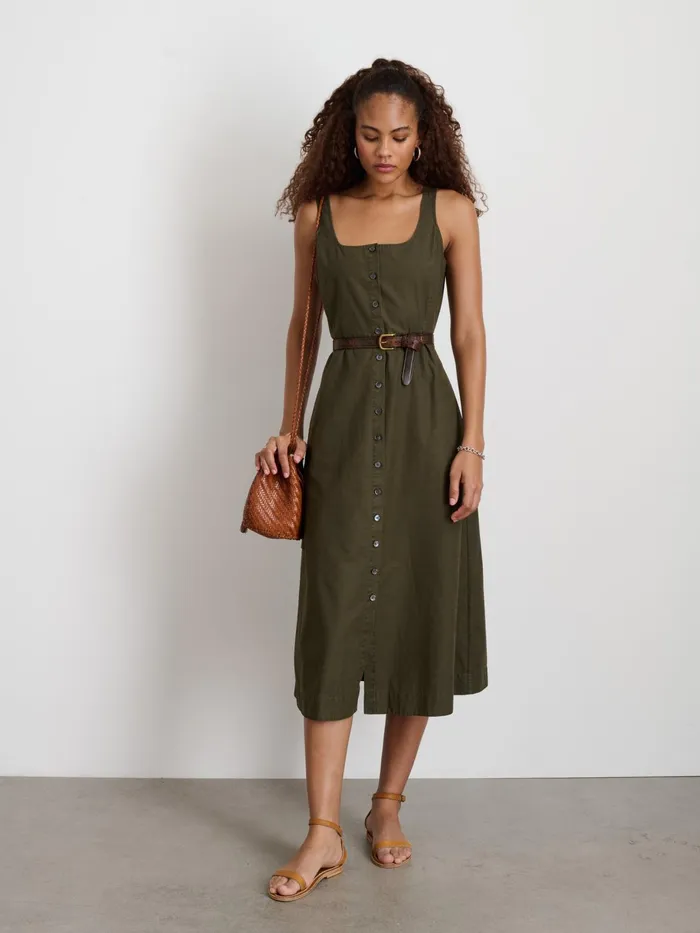 Piper Dress Military Olive Women Alex Mill Dresses Skirts Piper Dress Military Olive Women Alex Mill Dresses Skirts