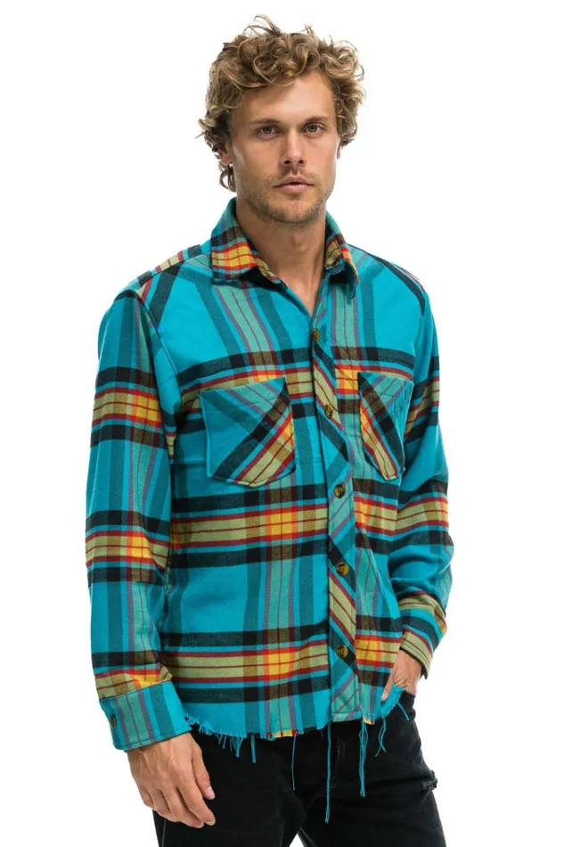 PLAID FLANNEL WESTERN SHIRT 8211 JACKSON PLAID Women Aviator Nation Tees
