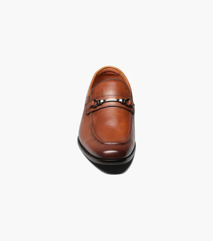 Postino Moc Toe Bit Slip On Cognac Men Florsheim Dress Shoes