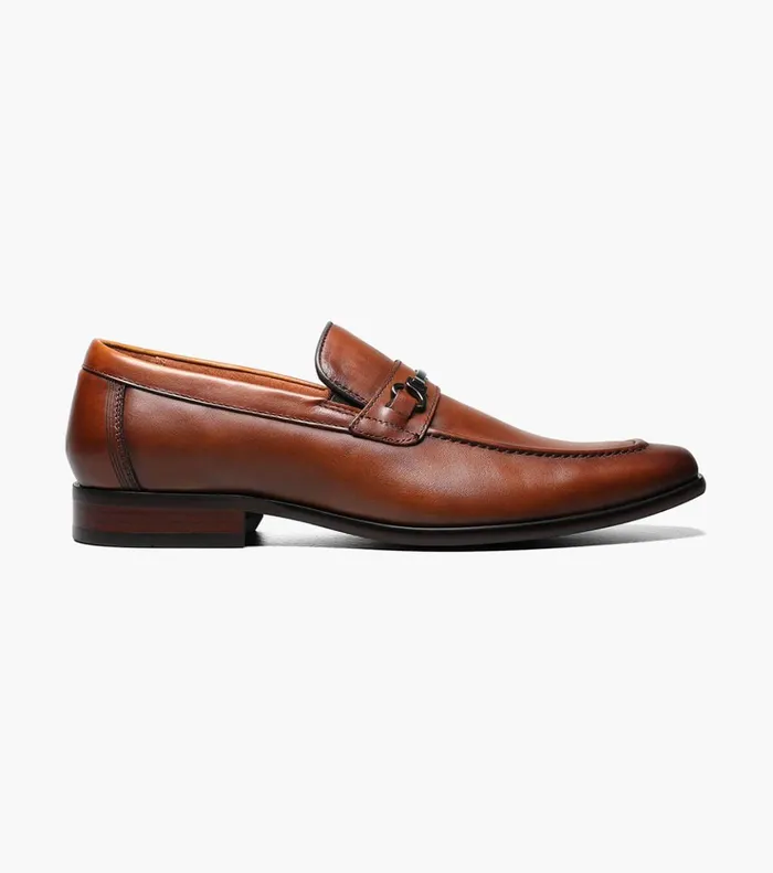 Postino Moc Toe Bit Slip On Cognac Men Florsheim Dress Shoes