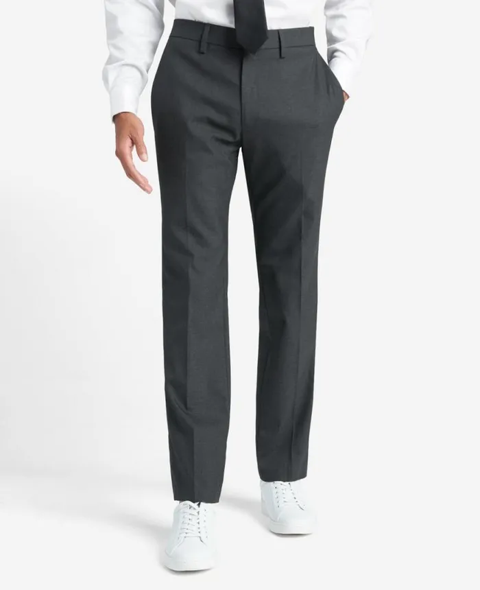 Premium Stretch Twill SlimFit Flex Waistband Dress Pant Dk Htr Grey Men Kenneth Cole Dress Pants Premium Stretch Twill SlimFit Flex Waistband Dress Pant Dk Htr Grey Men Kenneth Cole Dress Pants