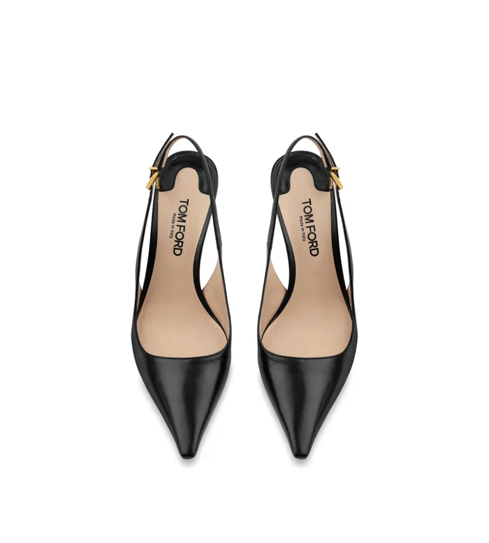 Pumps Women TOM FORD SHINY LEATHER ANGELINA SLINGBACK Black Pumps Women TOM FORD SHINY LEATHER ANGELINA SLINGBACK Black