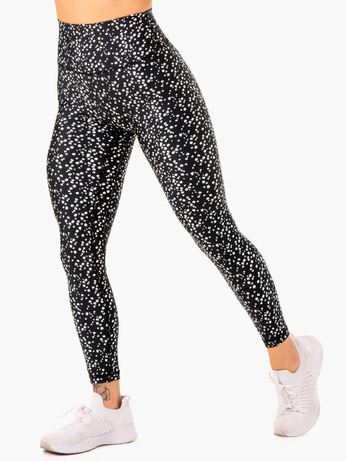 Reform High Waisted Leggings 8211 Black Speckle Women Ryderwear Leggings