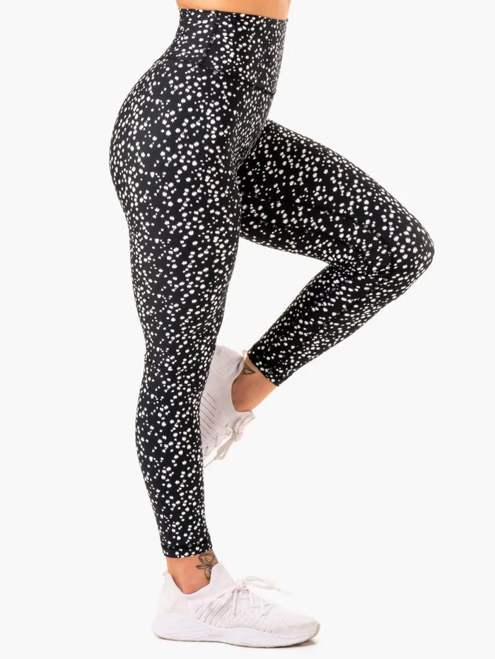 Reform High Waisted Leggings 8211 Black Speckle Women Ryderwear Leggings