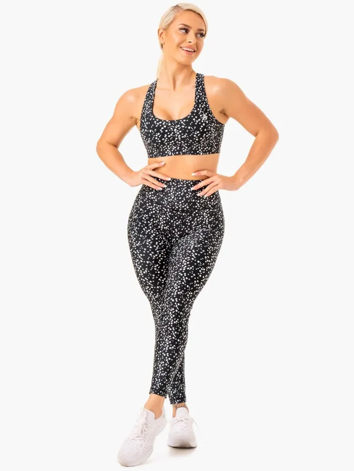 Reform High Waisted Leggings 8211 Black Speckle Women Ryderwear Leggings