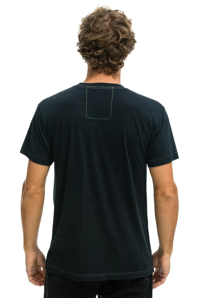 ROCK and ROLL FADE TEE 8211 CHARCOAL Men Aviator Nation Tees