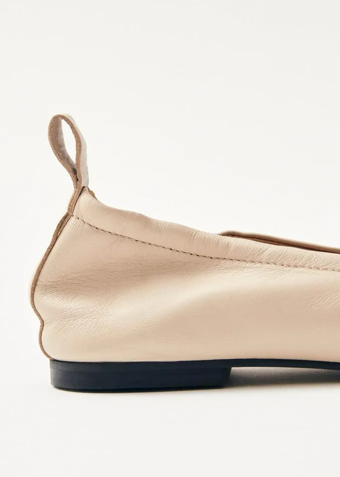 Rosalind Cream Leather Ballet Flats Women ALOHAS Ballet Flats