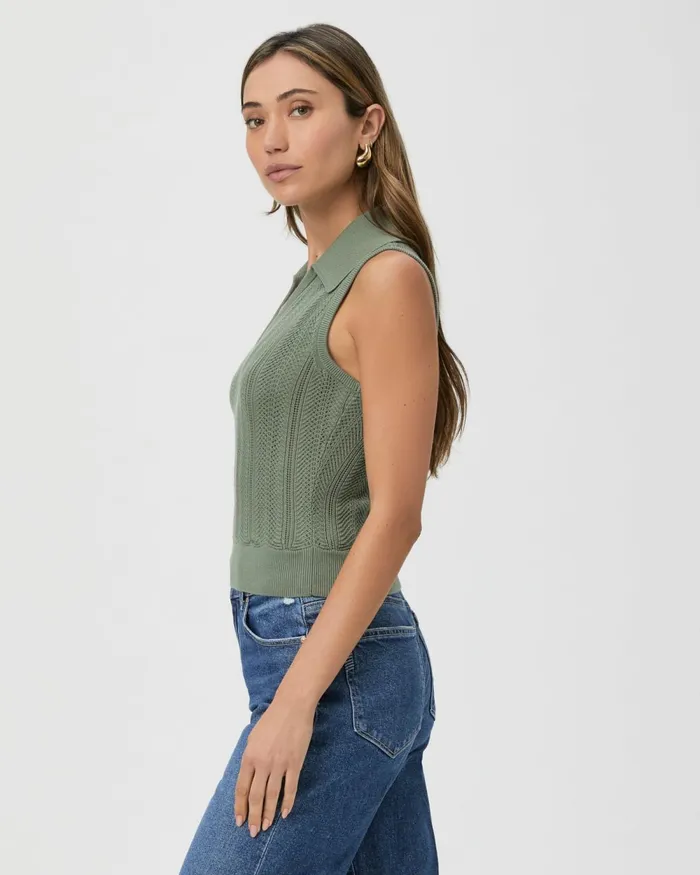 Rossana Sweater Tank 8211 Aloe Women PAIGE Sweaters and Sweatshirts