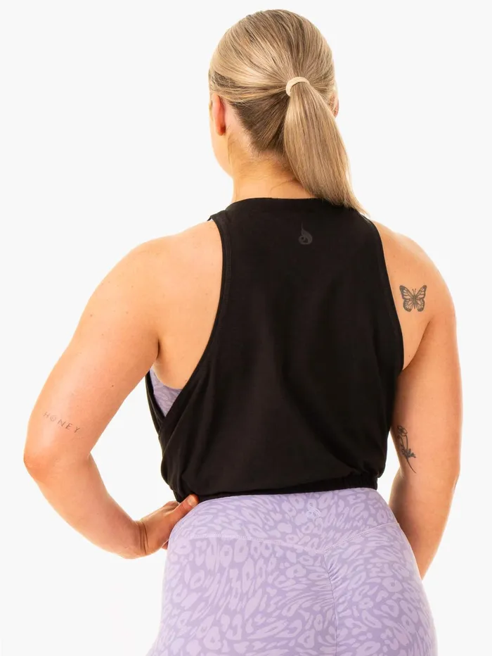 Rotation Tank 8211 Black Women Ryderwear Tops