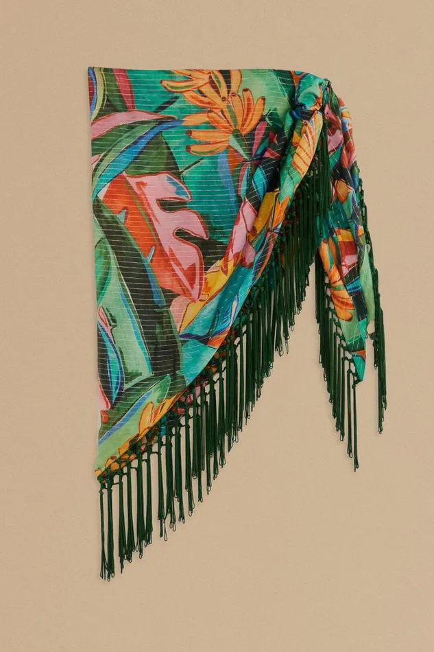 Sarongs Women FARM Rio Banana Foliage Sarong Sarongs Women FARM Rio Banana Foliage Sarong