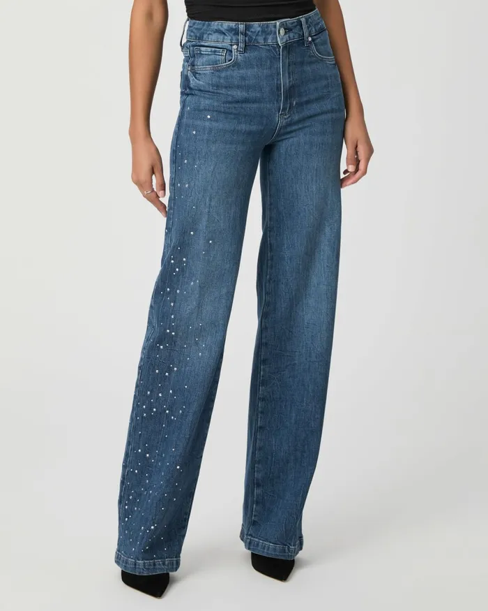 Sasha Wide Leg Jean 8211 Laurena Embellished Women PAIGE Wide Leg Sasha Wide Leg Jean 8211 Laurena Embellished Women PAIGE Wide Leg