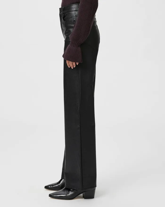 Sasha Wide Leg Pant 8211 Black Faux Leather Women PAIGE Pants Sasha Wide Leg Pant 8211 Black Faux Leather Women PAIGE Pants