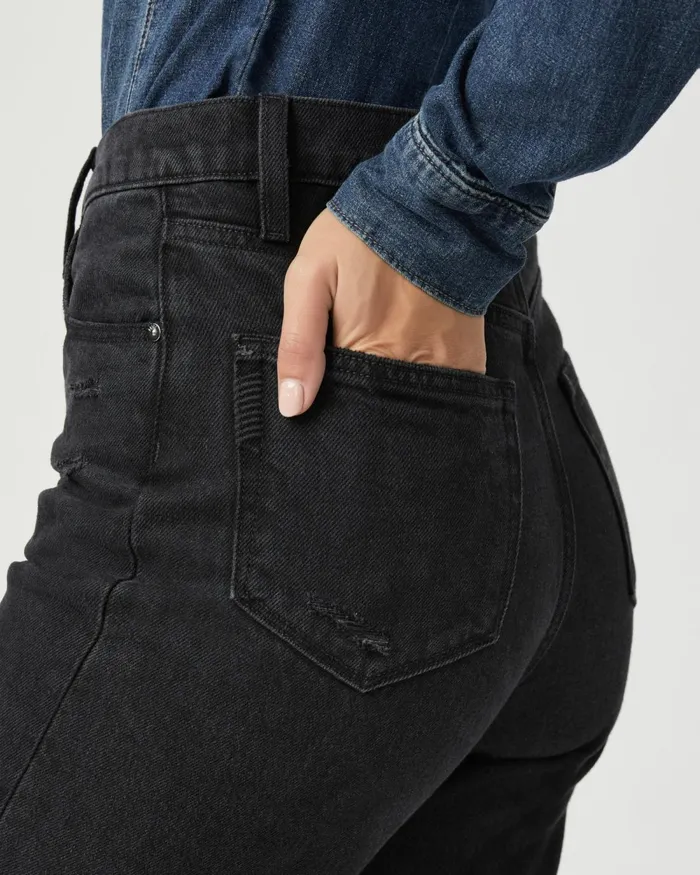 Sawyer Straight Jean 8211 Dark Dawn Distressed Women PAIGE Denim Sawyer Straight Jean 8211 Dark Dawn Distressed Women PAIGE Denim