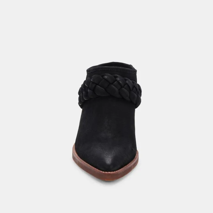 Serla Mules Black Nubuck Women Dolce Vita Mules and Clogs