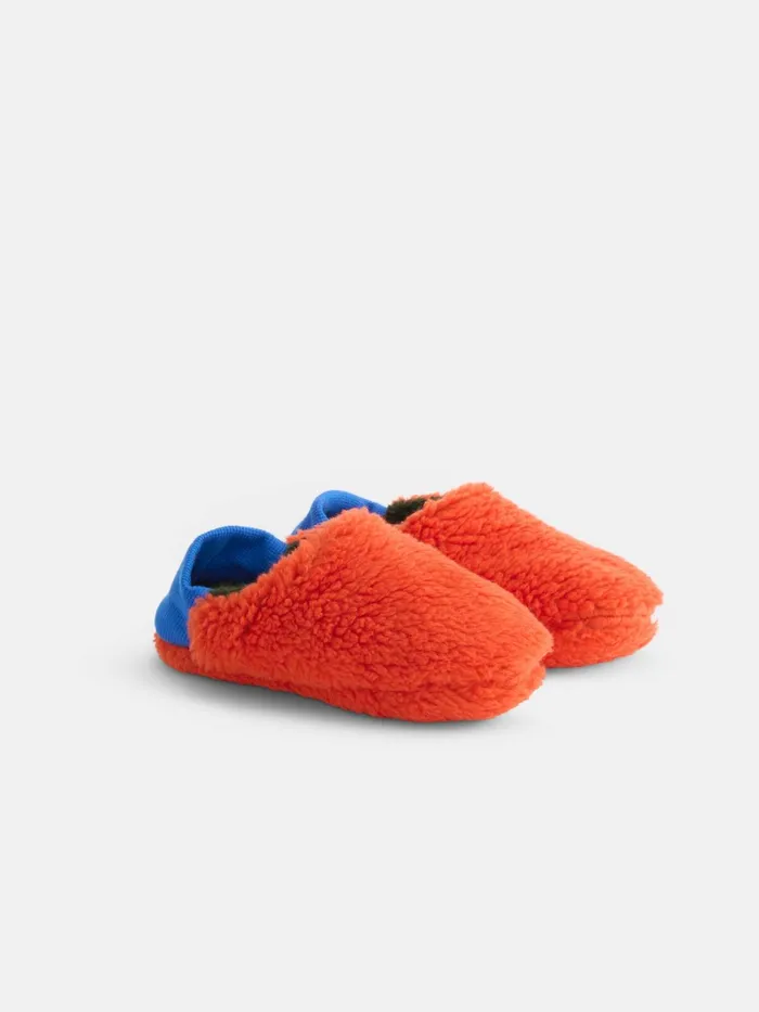 Sherpa House Shoes Orange Men Alex Mill