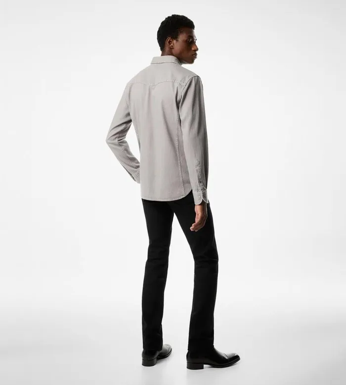 Shirts Men TOM FORD DENIM WESTERN SHIRT Washed Grey Shirts Men TOM FORD DENIM WESTERN SHIRT Washed Grey