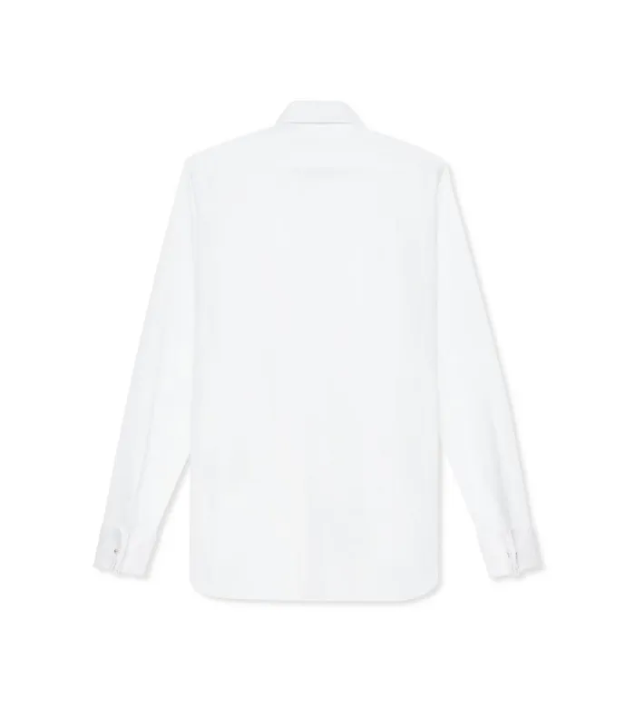 Shirts Men TOM FORD POPLIN CLASSIC FIT EVENING SHIRT Optical White Shirts Men TOM FORD POPLIN CLASSIC FIT EVENING SHIRT Optical White