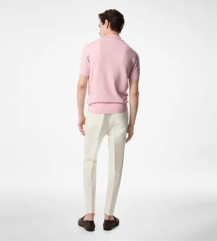 Shirts Men TOM FORD SILK COTTON TEXTURED POLO Shirts Men TOM FORD SILK COTTON TEXTURED POLO