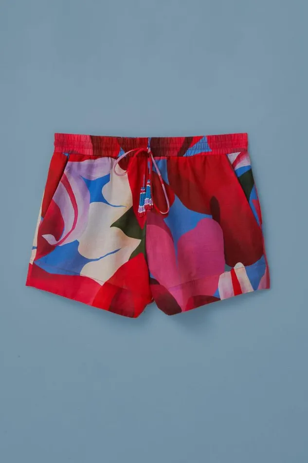 Shorts Women FARM Rio Watercolor Floral Organic Cotton Shorts Shorts Women FARM Rio Watercolor Floral Organic Cotton Shorts