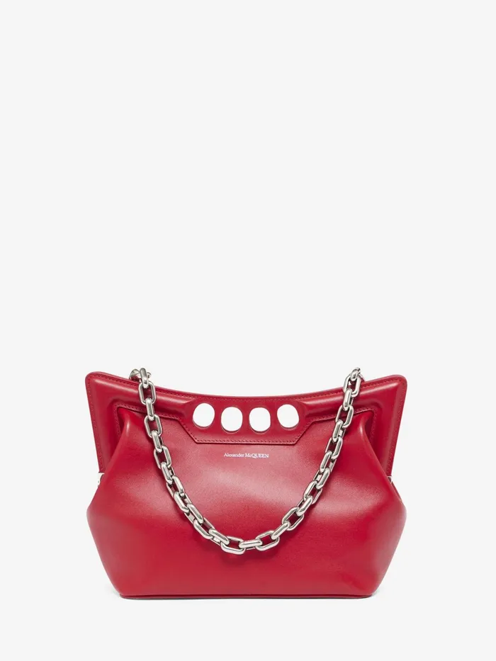 Shoulder Bags Women Alexander McQueen The Peak Bag Small Welsh Red