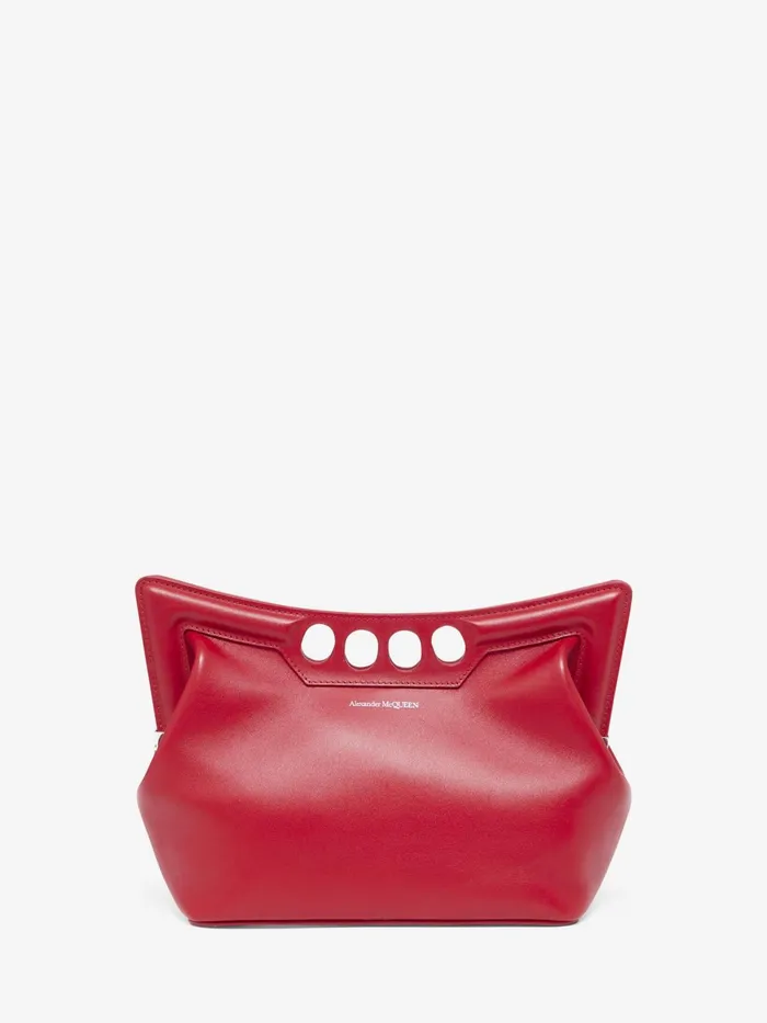 Shoulder Bags Women Alexander McQueen The Peak Bag Small Welsh Red