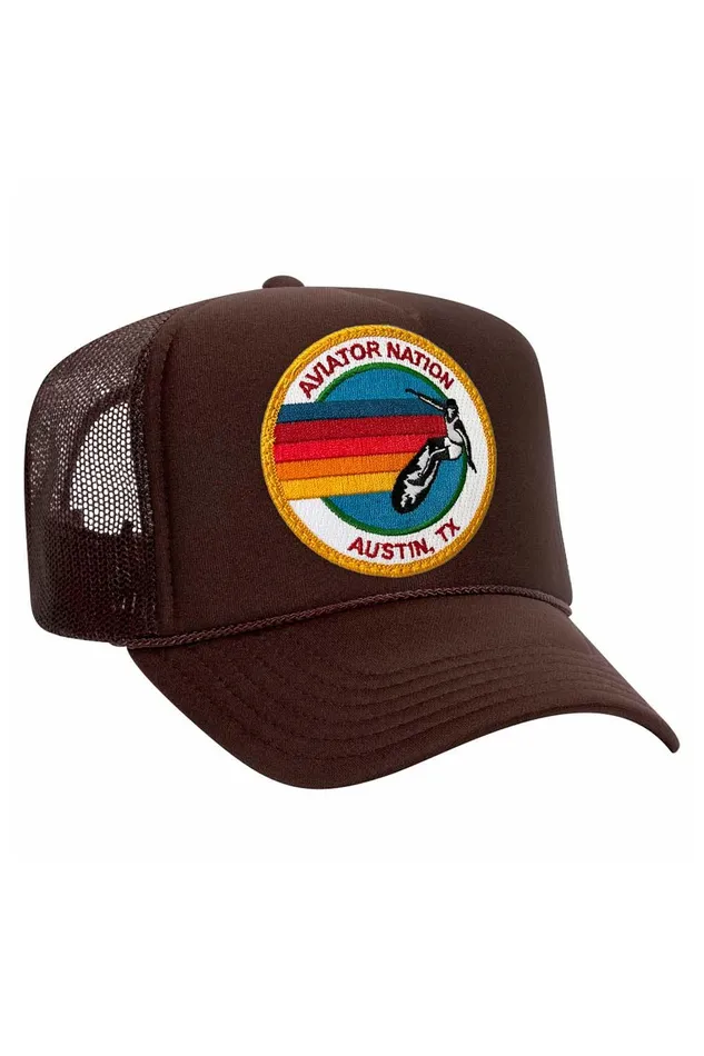 SIGNATURE AUSTIN TRUCKER HAT WomenMen Aviator Nation Trucker Hats