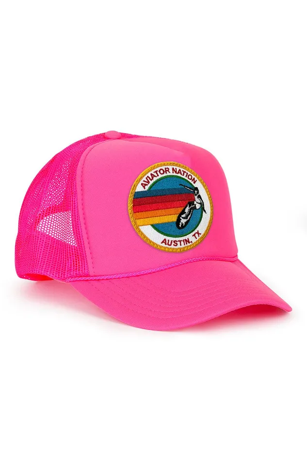 SIGNATURE AUSTIN TRUCKER HAT WomenMen Aviator Nation Trucker Hats