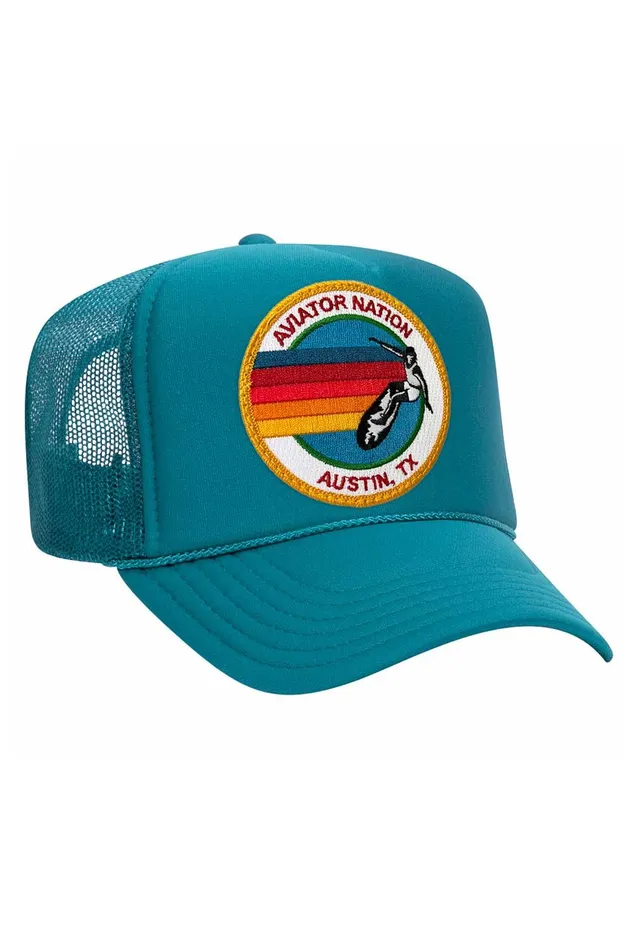 SIGNATURE AUSTIN TRUCKER HAT WomenMen Aviator Nation Trucker Hats