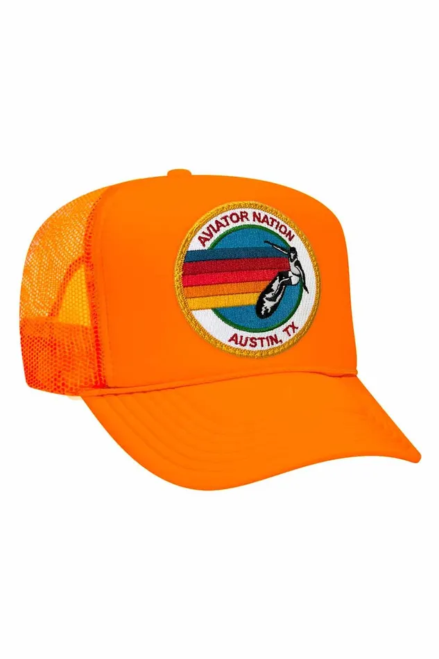 SIGNATURE AUSTIN TRUCKER HAT WomenMen Aviator Nation Trucker Hats