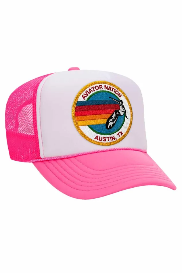 SIGNATURE AUSTIN TRUCKER HAT WomenMen Aviator Nation Trucker Hats