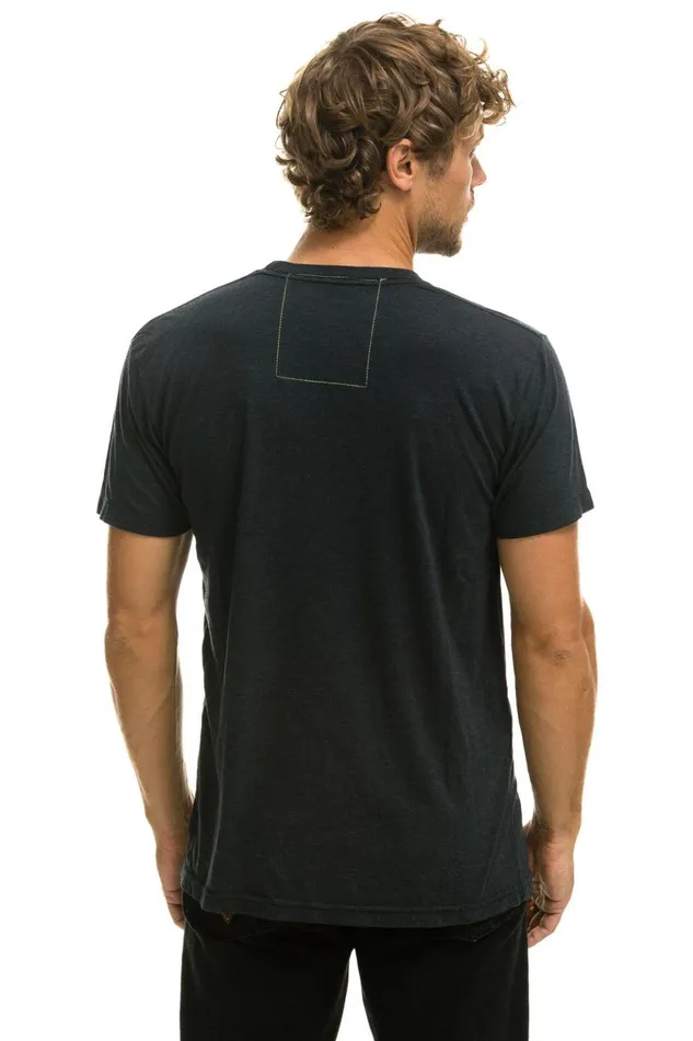 SIGNATURE NEW YORK CITY TEE 8211 CHARCOAL Men Aviator Nation Tees