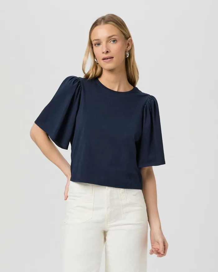 Sigrid Tee 8211 Dark Ink Blue Women PAIGE Tees and Tanks