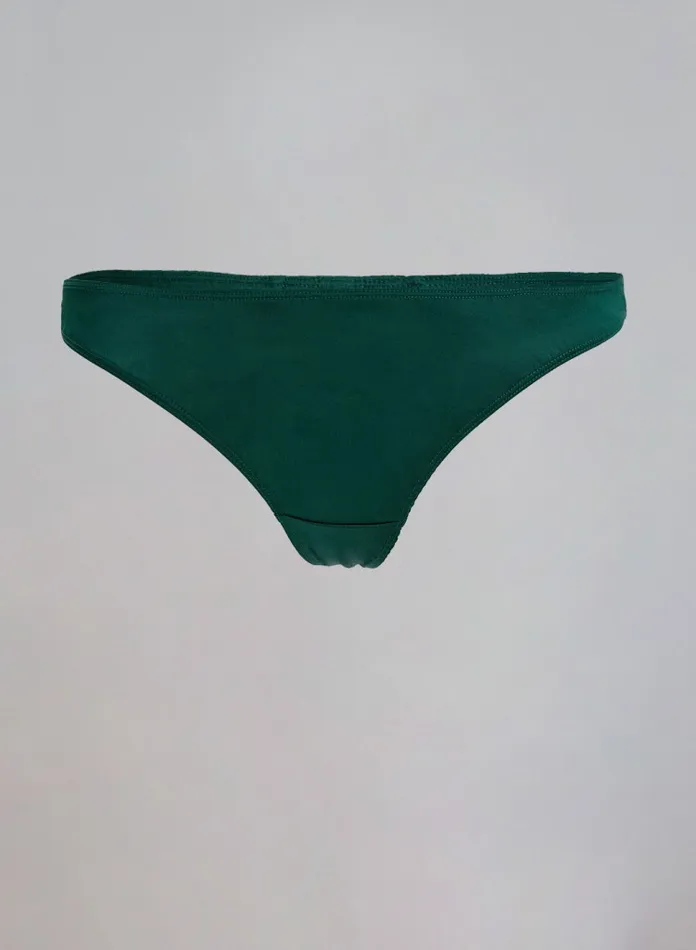 Silk Maison Lingerie Turquoise Green Silk Thongs Turquoise Green 8211 Women