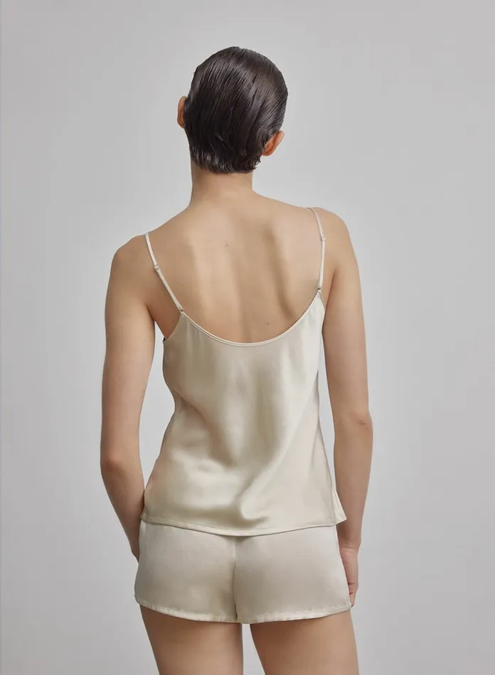 Silk Maison Shirts Silk Camisole Beige 8211 Women