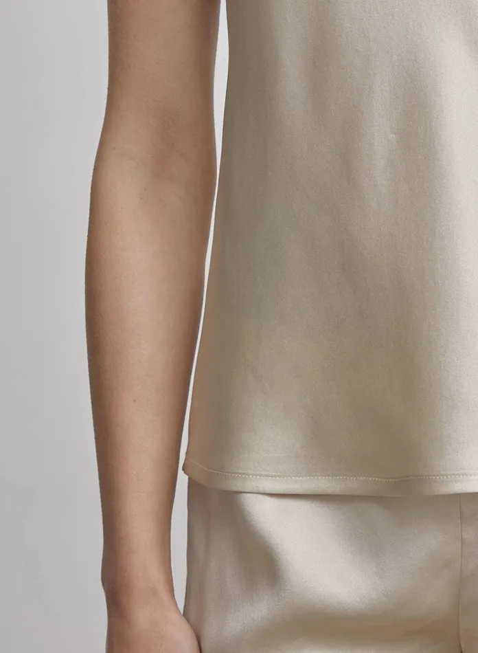 Silk Maison Shirts Silk Camisole Beige 8211 Women