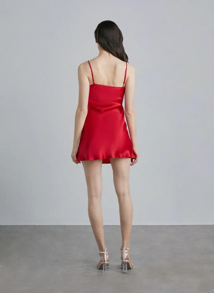 Silk Maison Slip Dresses Hand Crafted Lace Silk Slip Dress Red 8211 Women Silk Maison Slip Dresses Hand Crafted Lace Silk Slip Dress Red 8211 Women