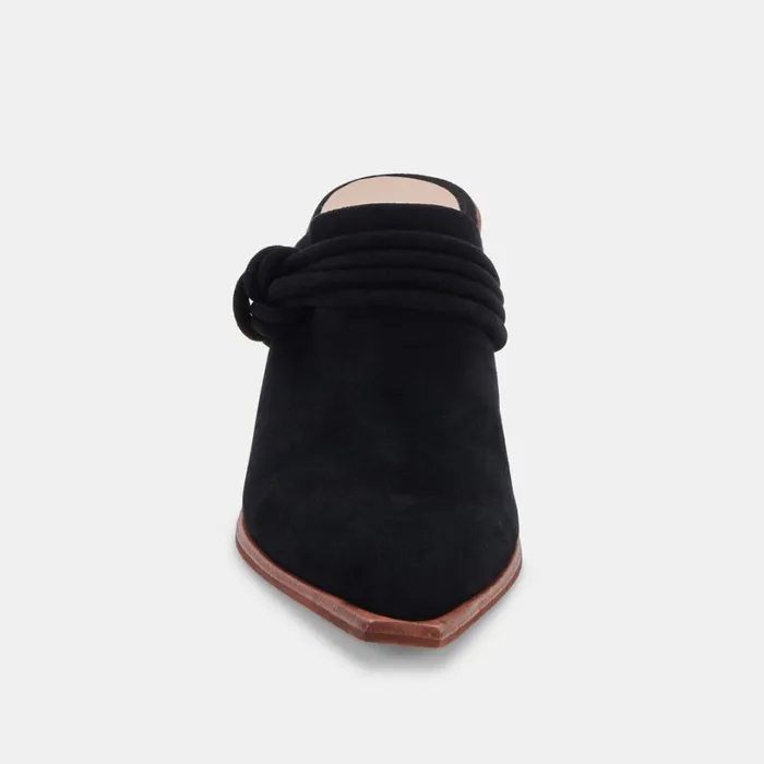 Sita Mules Black Suede Women Dolce Vita Mules and Clogs