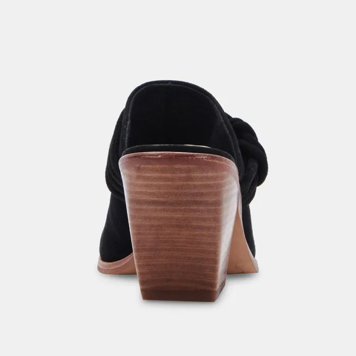 Sita Mules Black Suede Women Dolce Vita Mules and Clogs