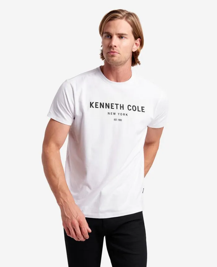Site Exclusive 1983 Logo TShirt White Men Kenneth Cole Polos and TShirts Site Exclusive 1983 Logo TShirt White Men Kenneth Cole Polos and TShirts